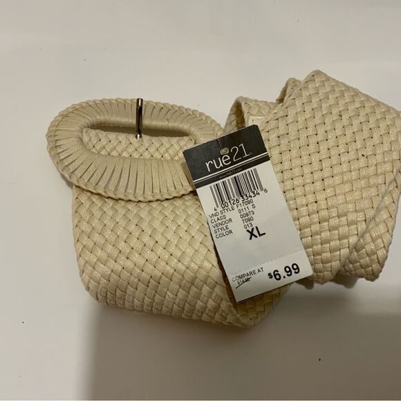 Rue 21 weave belt women’s XL cotton - Picture 4 of 5